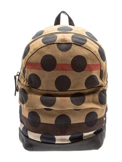 Pre-owned Burberry Vintage Check Backpack In Neutrals