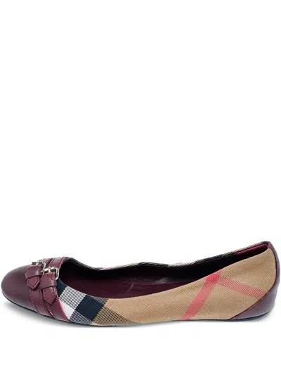 Pre-owned Burberry Vintage Check Ballet Flats