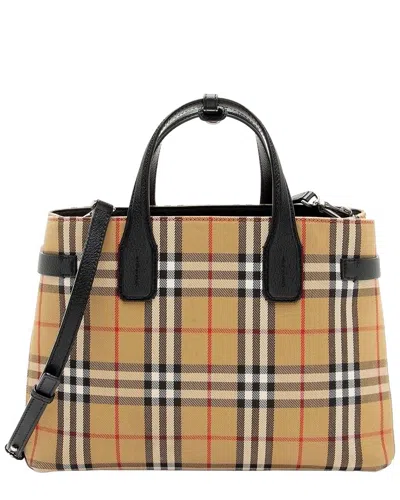 Burberry Vintage Check Banner Medium Tote (authentic Pre-loved)