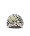Burberry Check Adjustable Twill Baseball Cap In Nude