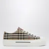 Burberry Check Platform Low Top Sneakers Archive Beige Ip Check In Multi