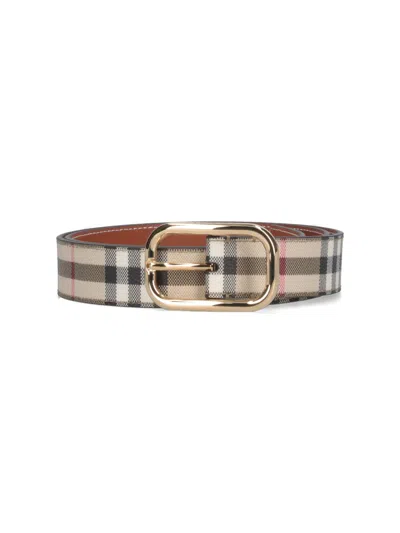 Burberry "vintage Check" Belt In Brown