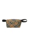 Burberry Vintage Check Equestrian Knight Waist Bag In Brown