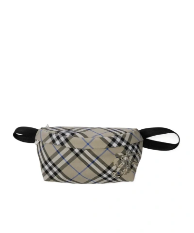 Burberry Vintage Check Belt Bag In Gray