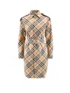 BURBERRY BURBERRY VINTAGE CHECK BELTED SHIRT DRESS