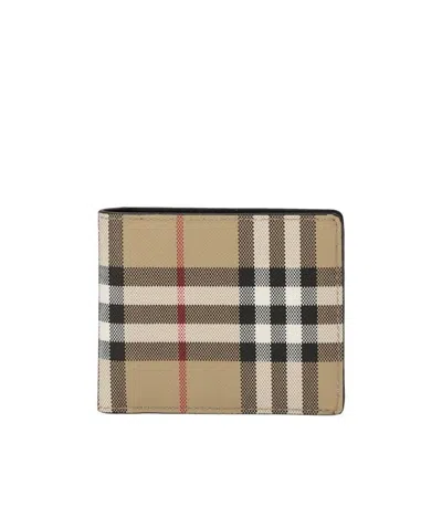 BURBERRY BURBERRY CHECKED BI-FOLD WALLET
