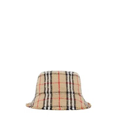 BURBERRY BURBERRY CHECKED BUCKET HAT