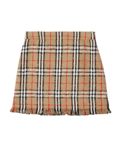 BURBERRY BURBERRY VINTAGE CHECKED PATTERN MINI SKIRT