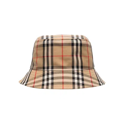Pre-owned Burberry Vintage Check Bucket Hat 'archive Beige' | Tan | Men's Size Onesize In Brown