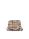 Burberry Cotton Bucket Hat In Beige