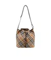 Burberry Check Bucket Bag In Multicolor