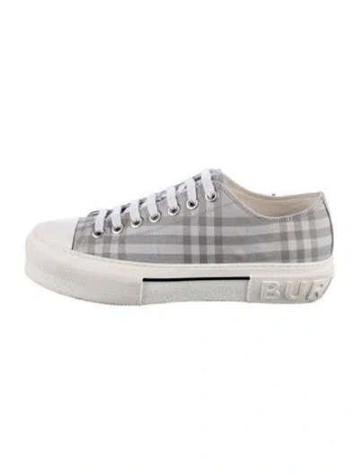 Pre-owned Burberry Vintage Check Canvas Sneakers In Multi