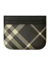 Burberry Vintage-check Print Cardholder In Black