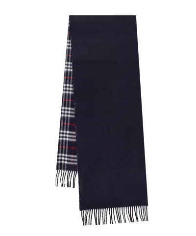 Burberry Vintage Check Cashmere Scarf In Blue