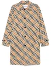 Burberry Men Embroidered Polyester Trench Coat In Neutrals