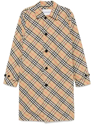 BURBERRY VINTAGE CHECK COAT - MEN'S - POLYESTER