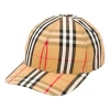 Burberry Vintage Check Cotton Baseball Cap In Multi