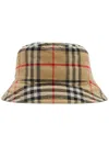 Burberry Heavy Cotton Check Bucket Hat In Neutral