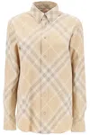 Burberry Button Down Shirt With Check Pattern