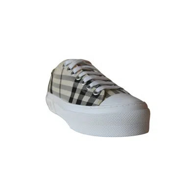 Burberry Vintage Check Cotton Canvas Sneakers In 39
