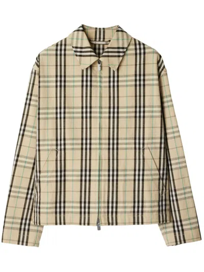 BURBERRY VINTAGE CHECK COTTON JACKET