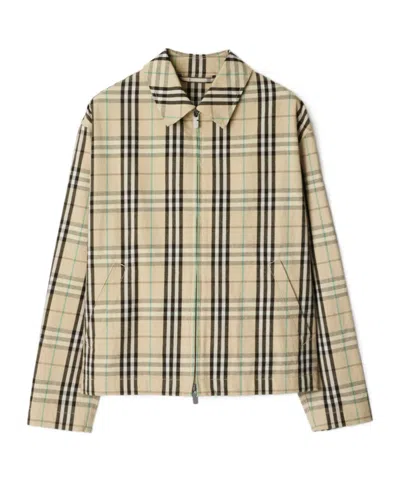BURBERRY BURBERRY VINTAGE CHECK ZIPPED JACKET