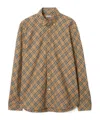 Burberry Vintage Check Long-sleeved Shirt In Brown