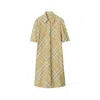 Burberry Robe À Carreaux En Coton