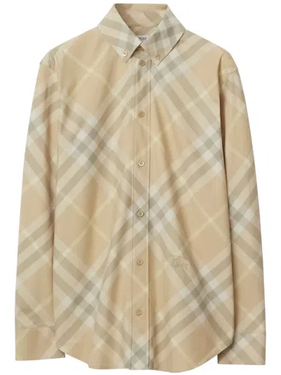 Burberry Shirts In Beige