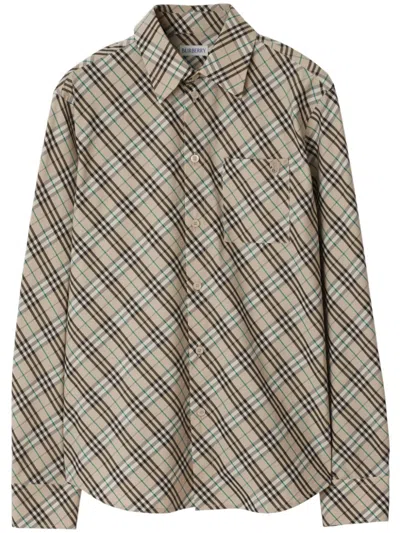 BURBERRY VINTAGE CHECK COTTON SHIRT