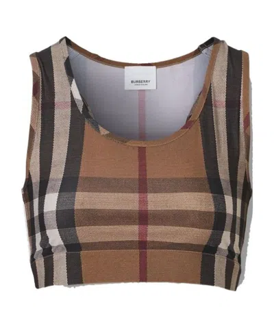 BURBERRY VINTAGE CHECK SPORTS BRA
