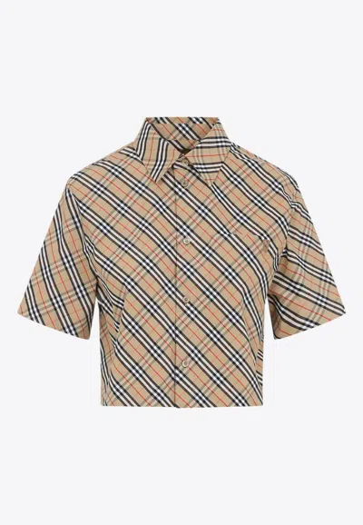 Burberry Vintage Check Cropped Shirt