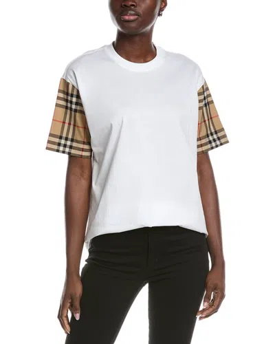 BURBERRY BURBERRY VINTAGE CHECK DETAIL T-SHIRT