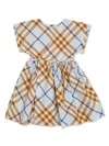 Burberry Slate Blue Ip Check Anorra Check-print Cotton-poplin 6-14 Y In Blue