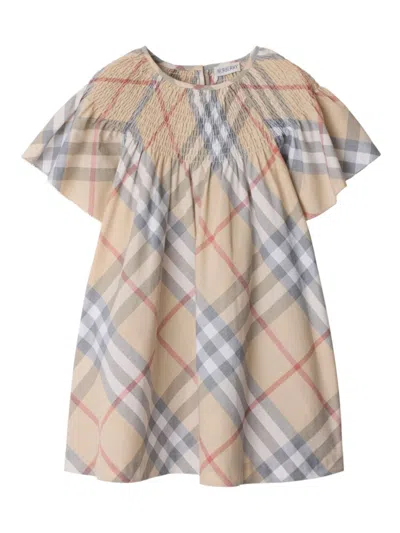 Burberry Kids' Vintage Check Dress In Beige