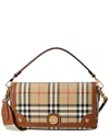 Burberry Ls Hampshire Check Printed Shoulder Bag In Brown