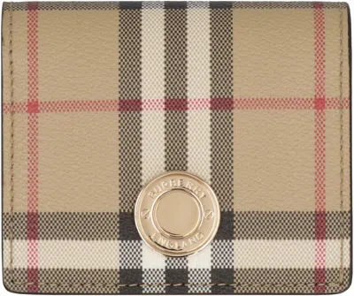 BURBERRY VINTAGE CHECK FOLDED WALLET
