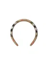Burberry Kids Beige Check Nylon Headband