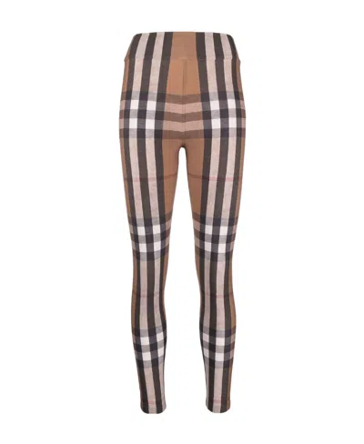 Burberry Vintage Check High-waisted Leggings In Black