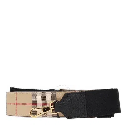 Burberry Vintage Check Leather Bag Strap