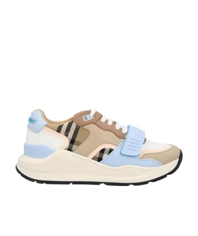 Burberry Vintage Check Low-top Sneakers In White