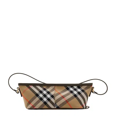 Burberry Vintage Check Mini Bag In Brown