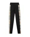 Burberry Vintage Check-panel Leggings In Black