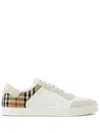 BURBERRY VINTAGE CHECK PANELLED LEATHER SNEAKERS FOR MEN