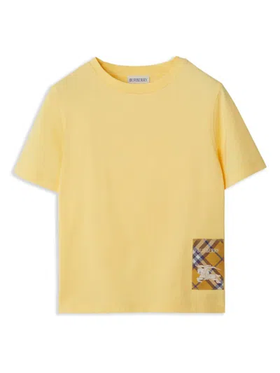 Burberry Vintage Check-patch T-shirt In Nude