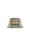 Burberry Vintage Check-pattern Cotton Bucket Hat In Nude