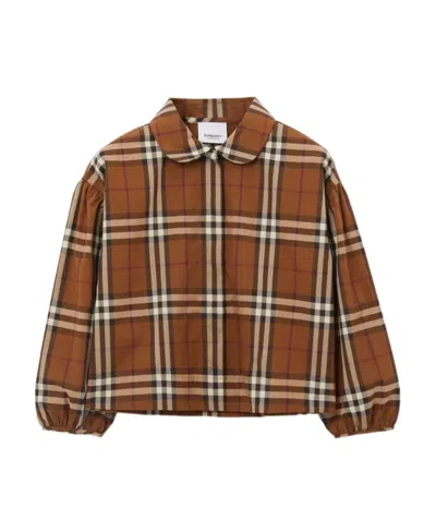 Burberry Vintage Check-pattern Cotton Shirt In Brown