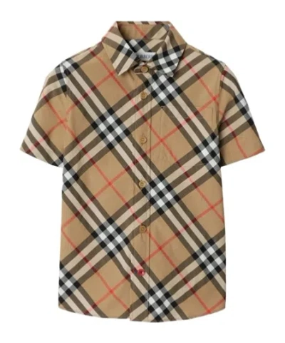 BURBERRY BURBERRY KIDS VINTAGE CHECK SHORT SLEEVED SHIRT