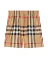 Burberry Vintage Check-pattern Cotton Shorts In Nude