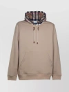 BURBERRY VINTAGE CHECK PATTERN HOODED SWEATER